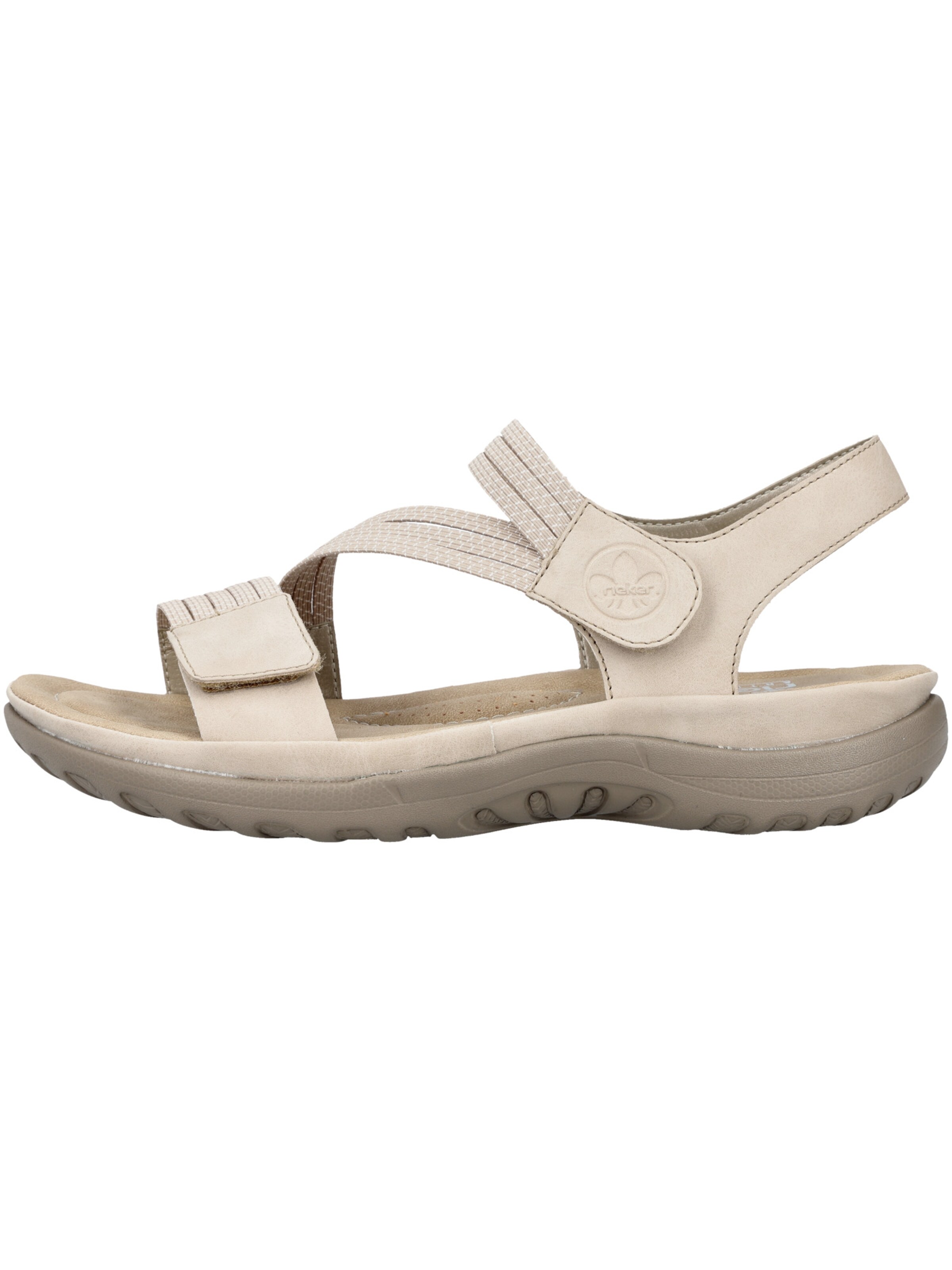 Sandale cu baretă de la Rieker pe bej