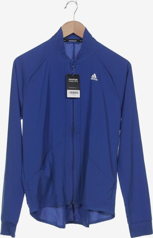 ADIDAS PERFORMANCE Sweatshirt & Zip-Up Hoodie in L in Blue: front