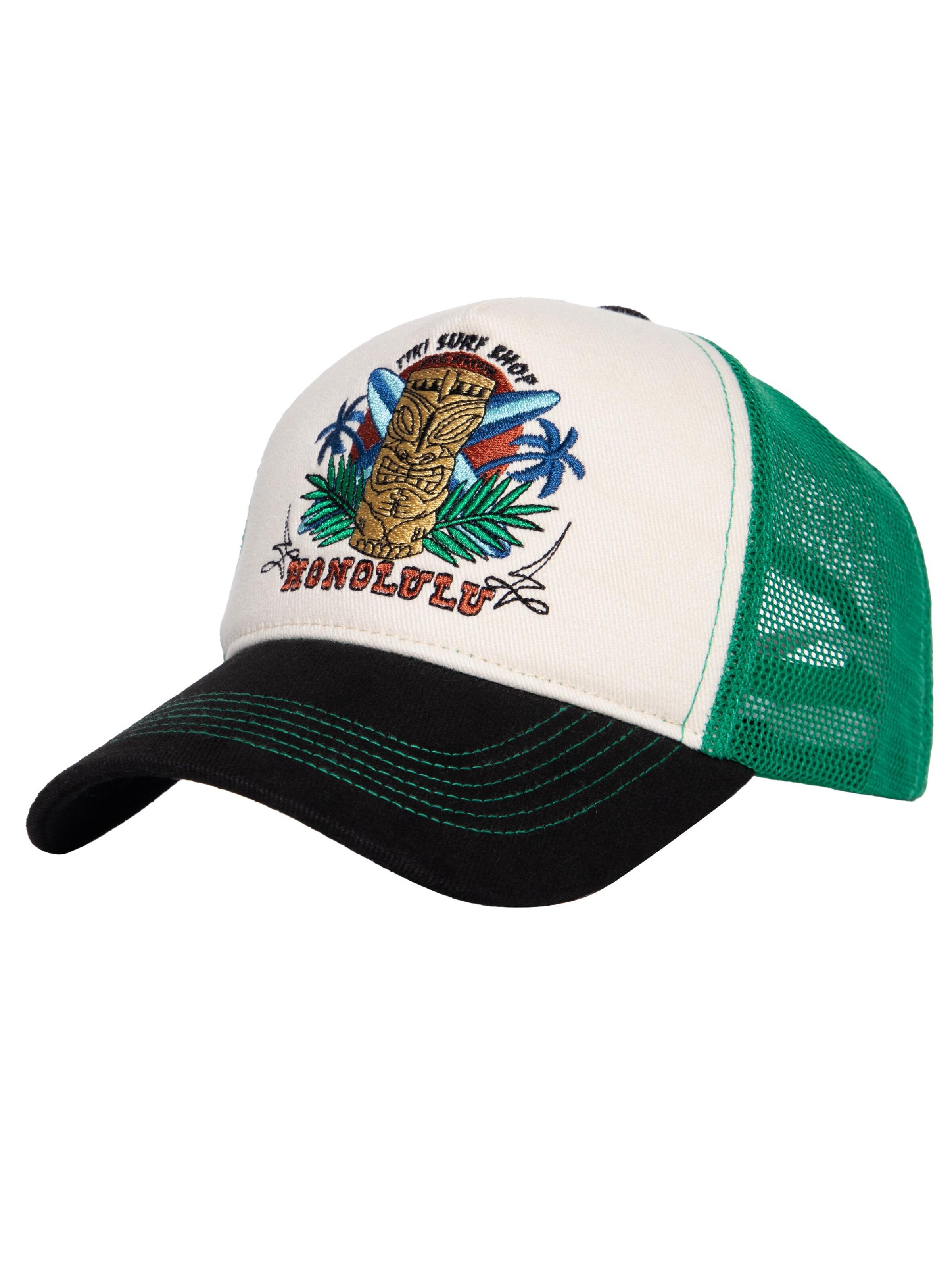 King Kerosin Cap 'Honolulu' in Beige: Vorderseite