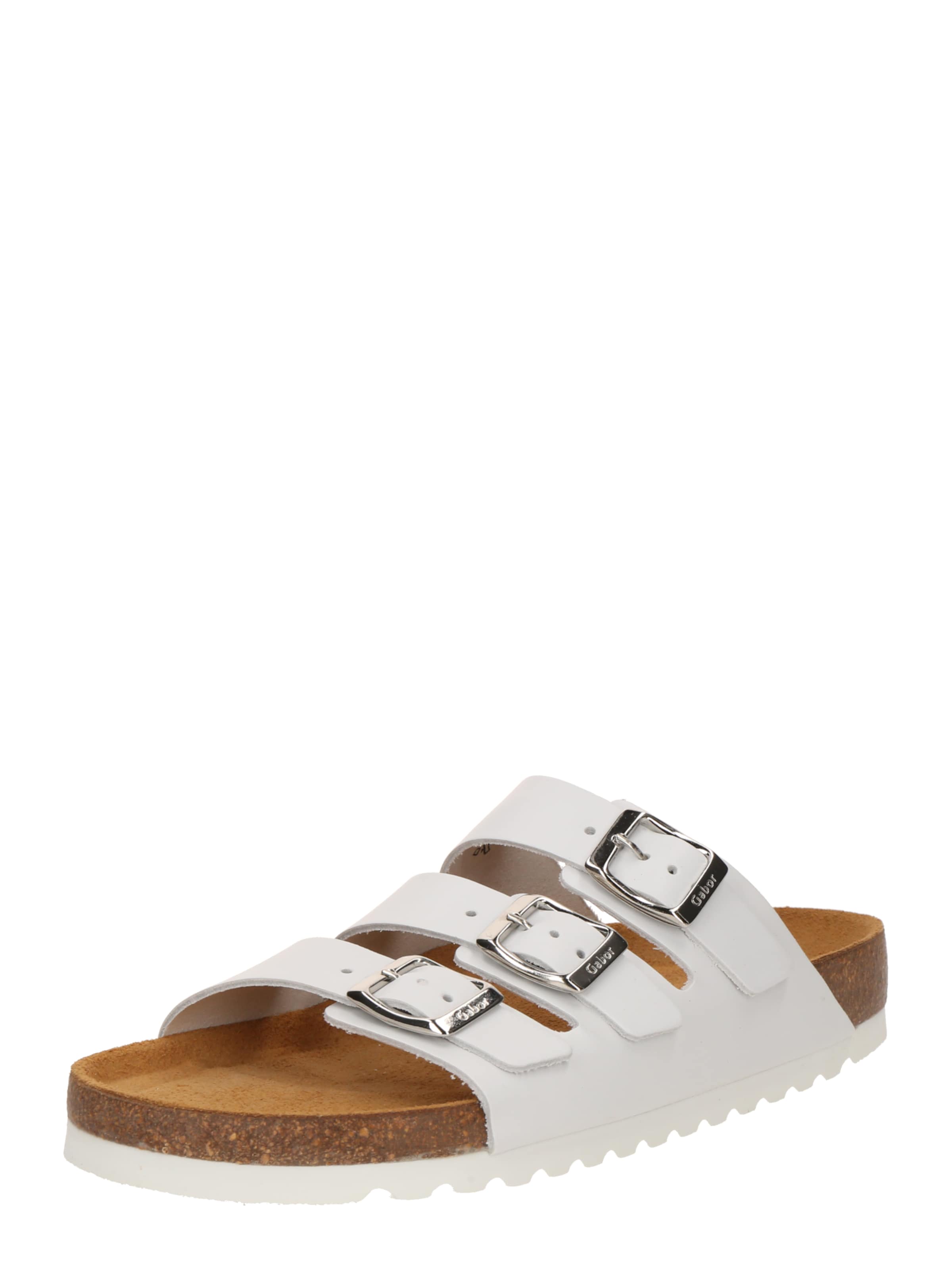 balts GABOR Ādas čības: no priekšpuses