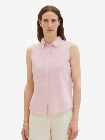 TOM TAILOR Bluse in Pink: predná strana