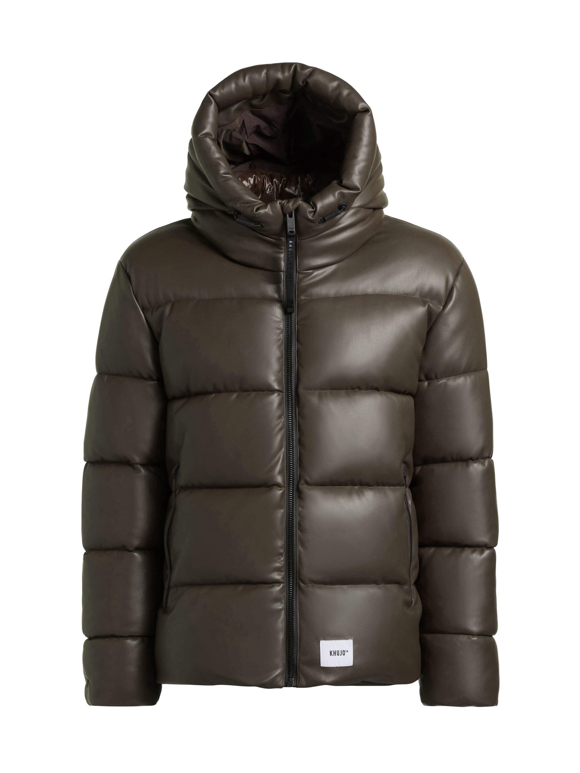 khujo Winter Jacket 'Coen' in Brown: front