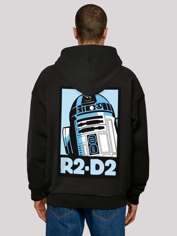 Sweat-shirt 'Star Wars R2-D2 Poster' F4NT4STIC en noir : devant