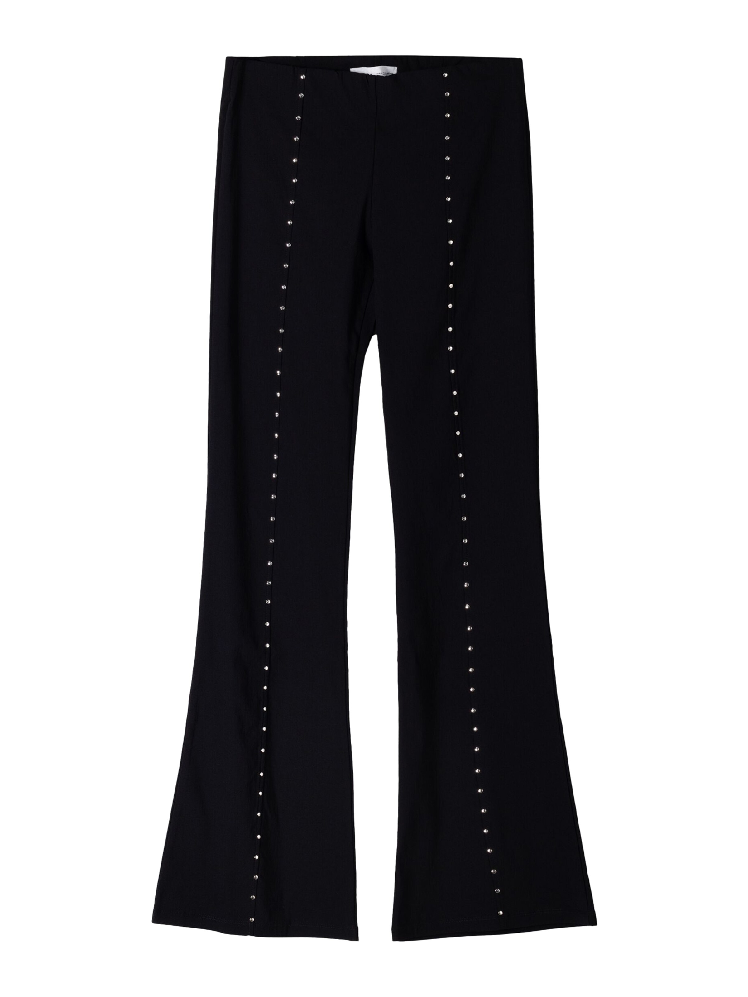 Flared Pantaloni di Bershka in nero: frontale