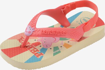 HAVAIANAS Buty otwarte 'Peppa Pig' w kolorze pomarańczowy: przód