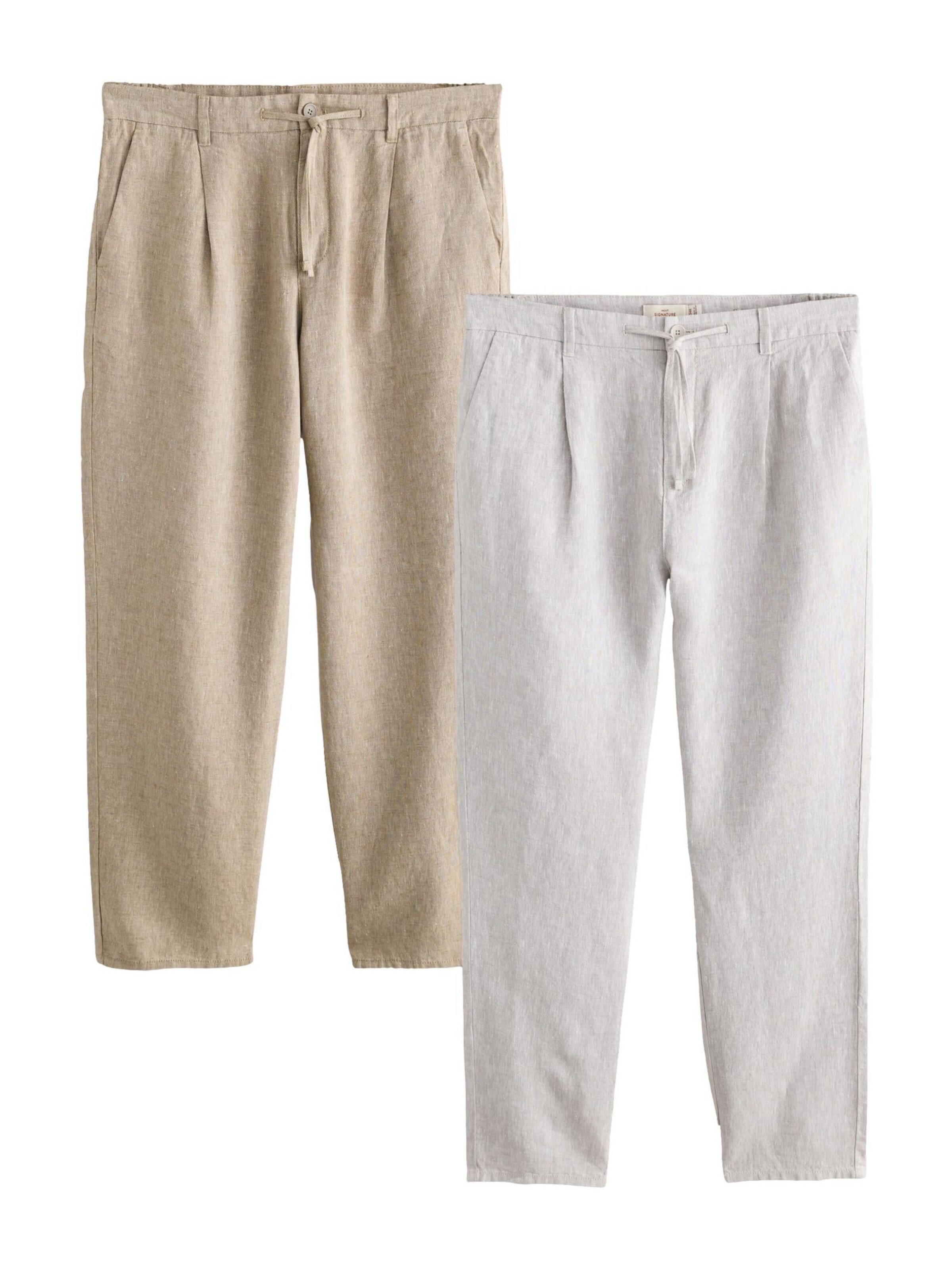 Next Housut koossa 30/short värissä beige / vaaleanharmaa, Tuotenäkymä