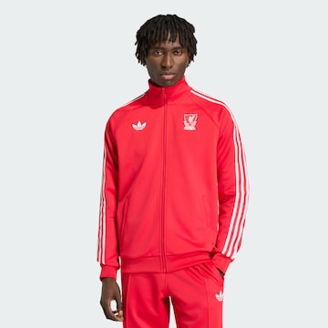 Veste de survêtement 'FC Liverpool' ADIDAS PERFORMANCE en rouge : devant