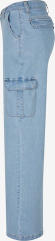 Wide Leg Jeans cargo Urban Classics en bleu