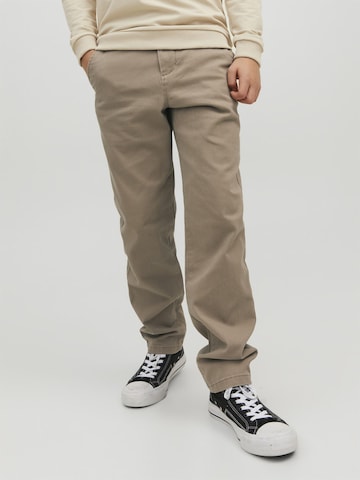 Regular Pantalon 'JNRMarco Dave' Jack & Jones Junior en beige : devant