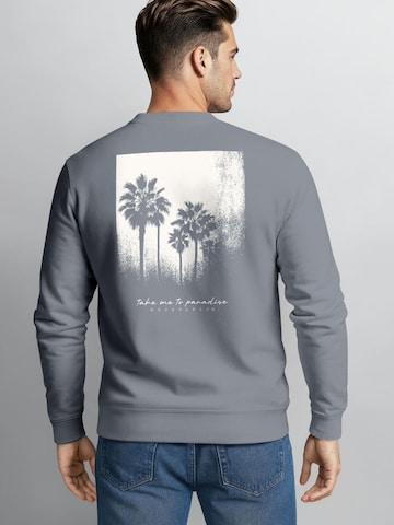 Neverless Sweatshirt 'Palmen' in Grey