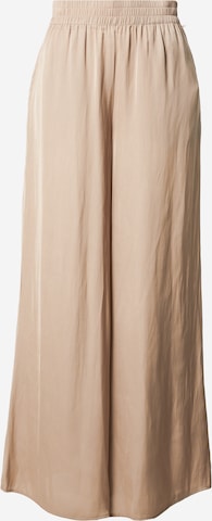 NÜMPH Wide Leg Housut 'TESSIE' värissä ruskea: etupuoli