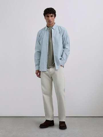 Scalpers Regular fit Button Up Shirt 'New Oxford' in Green: front