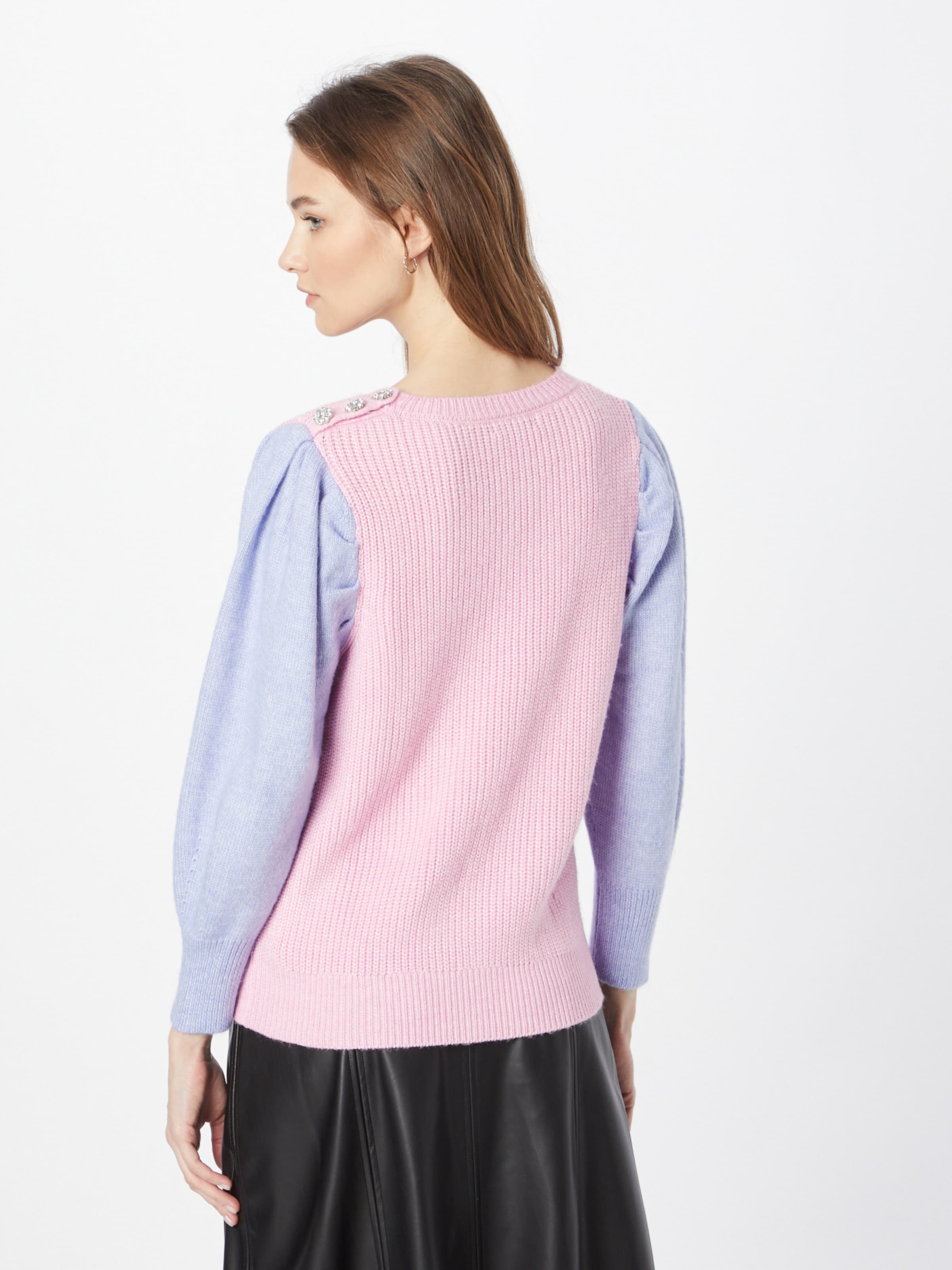 Sweat Femme Oasis Gris Flamant Rose - Taille S - Pull Décontracté Brodé