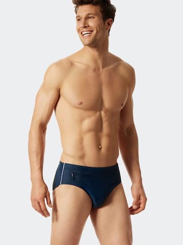 SCHIESSER Swim Trunks 'Aqua' in Blue