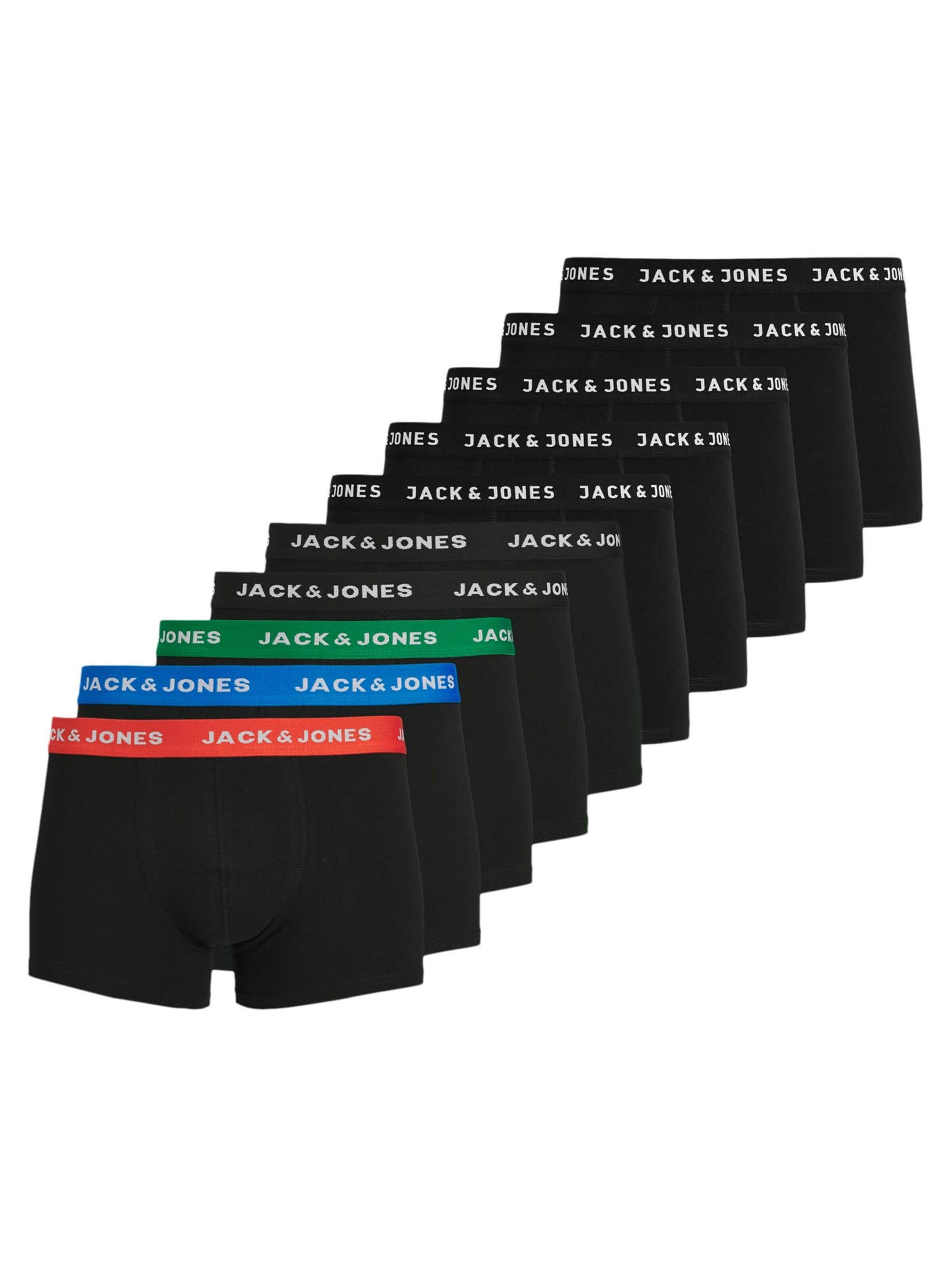 JACK & JONES Boxer shorts 'Huey' in Black: front