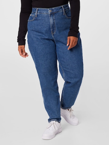 Calvin Klein Jeans Curve - Loosefit Calças de ganga em azul: frente