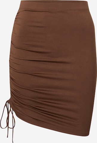 WEEKDAY Skirt 'Linn' in Brown: front