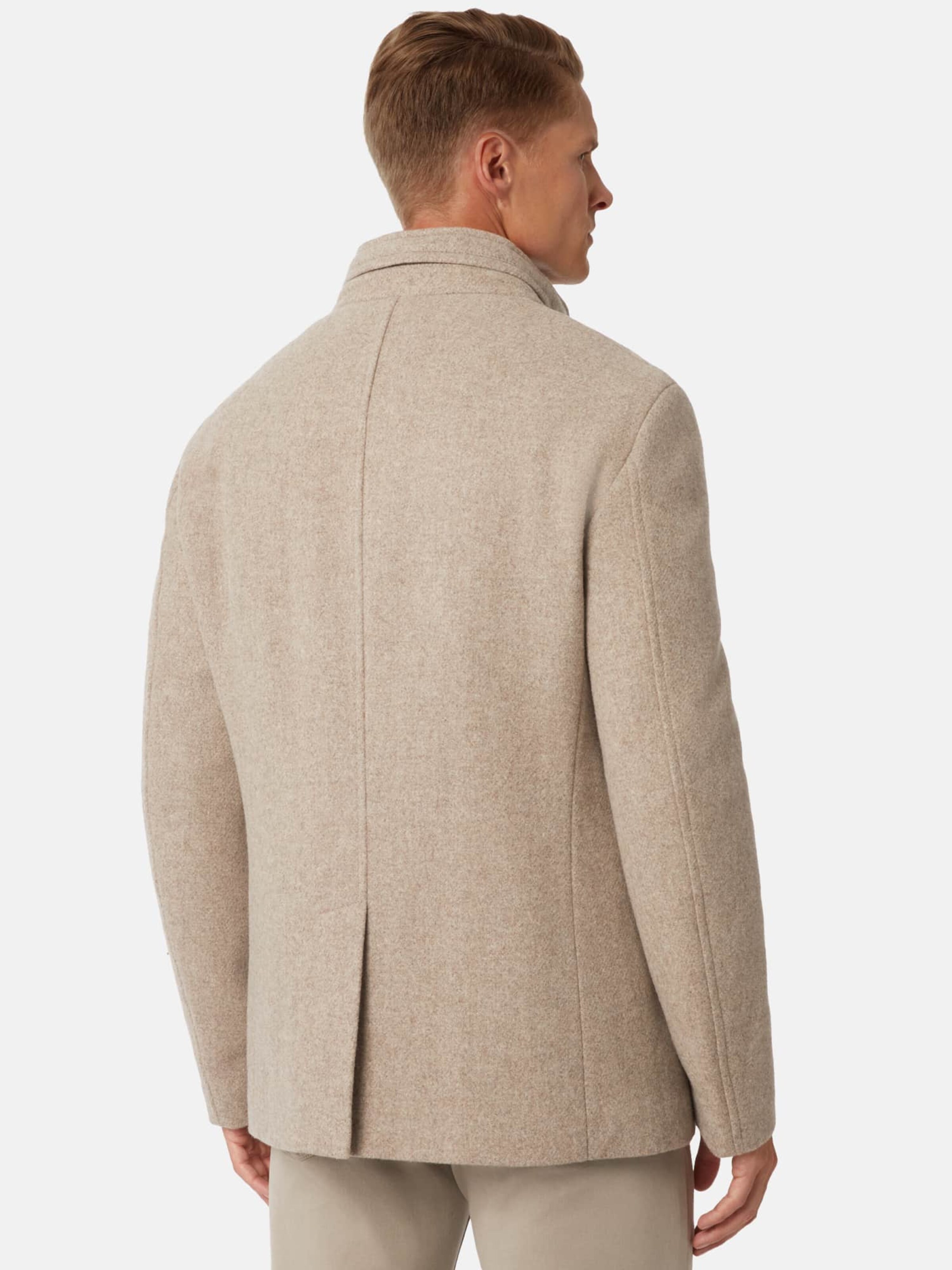 Boggi Milano Between Seasons Coat Caban in Beige ABOUT YOU