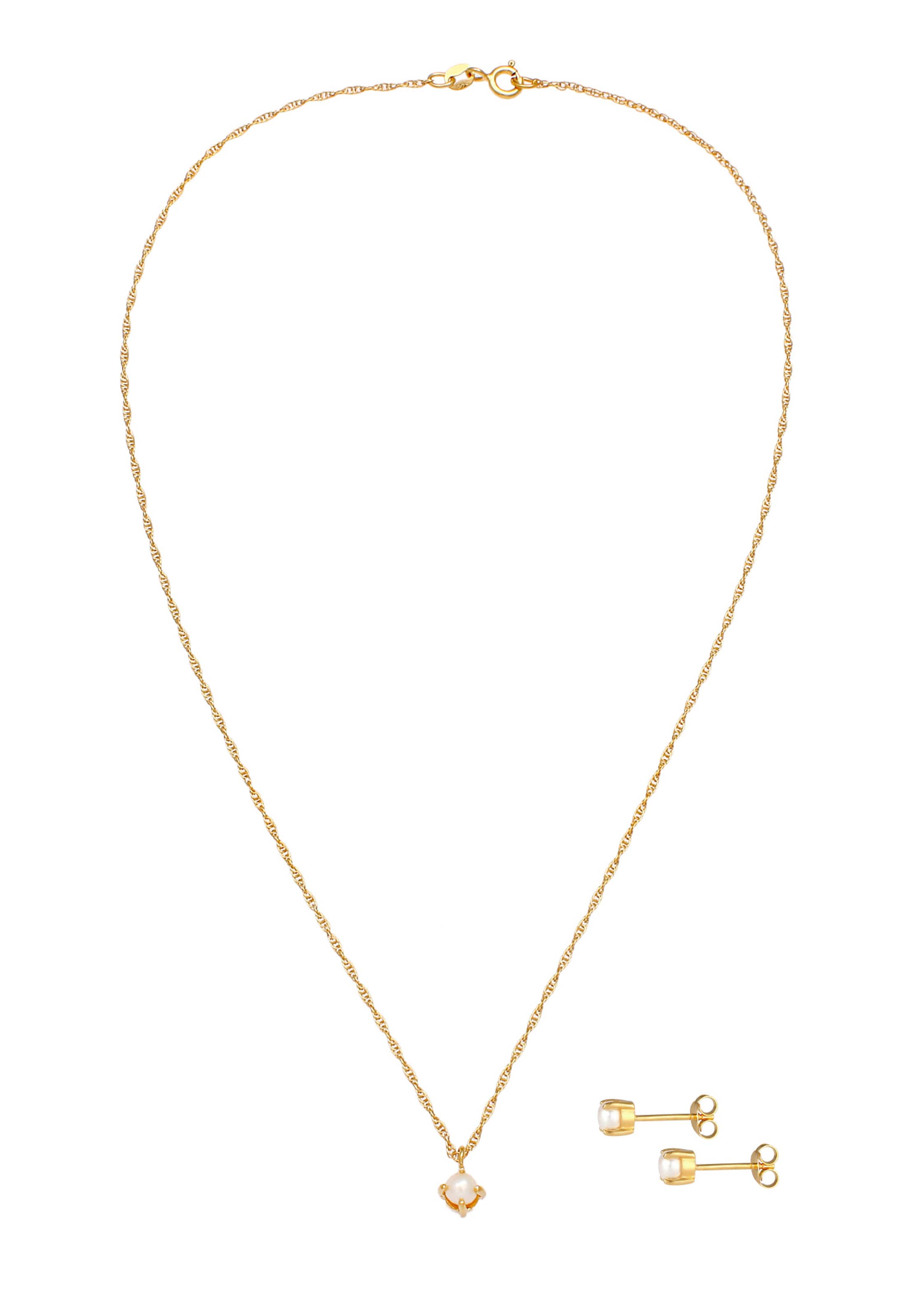 ELLI Jewelry set in Gold: front