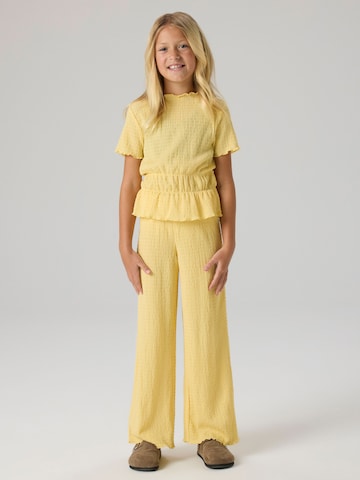 NAME IT Wide leg Broek in Geel