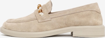 Derimod - Sapato Slip-on em bege: frente