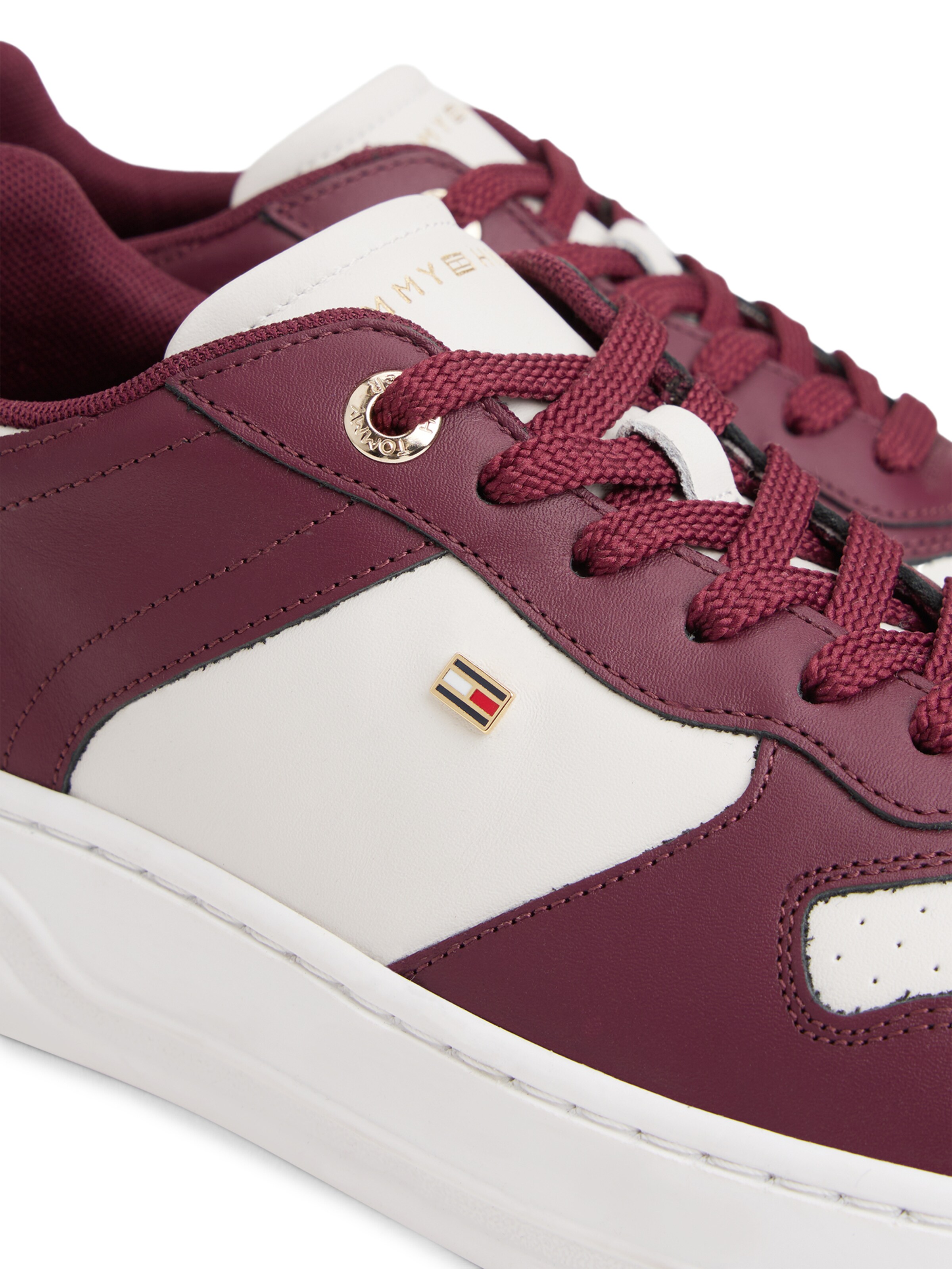 TOMMY HILFIGER Nizke superge | rdeča barva