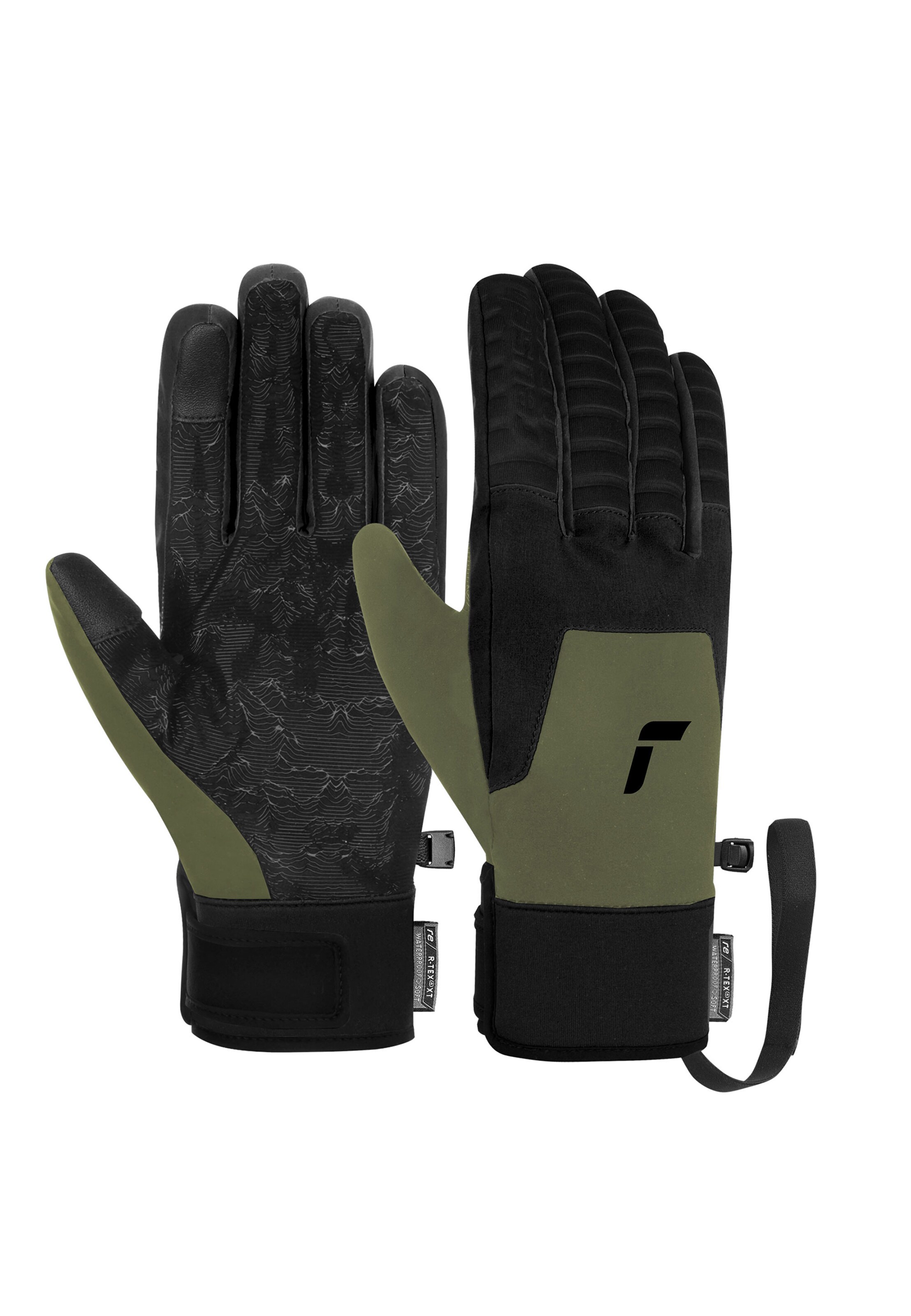 REUSCH Sporthandschuhe 'Raptor R-TEX XT TOUCH-TEC' in Grün: Vorderseite