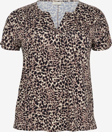 KAFFE CURVE Shirt 'Charlotta' in Beige: front