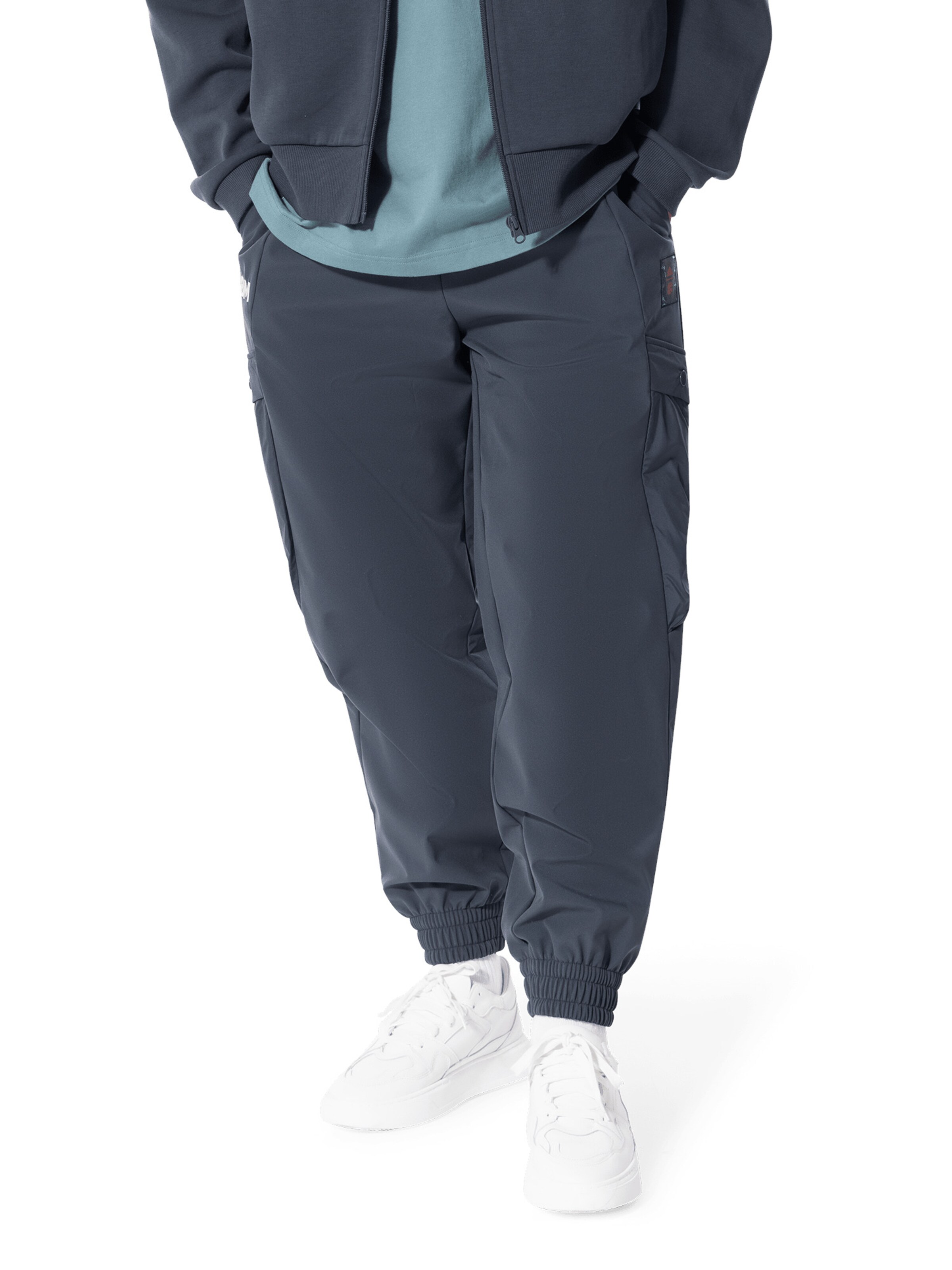 ADIDAS PERFORMANCE Tapered Sporthose 'FC Bayern München' in Blau: Vorderseite