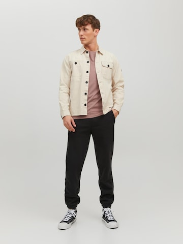 JACK & JONES Tapered Παντελόνι 'Bill' σε μαύρο