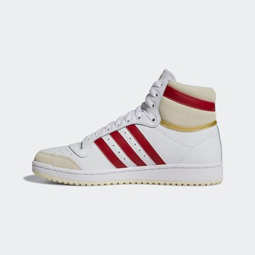 ADIDAS ORIGINALS High-Top Sneakers 'TOP TEN' in White