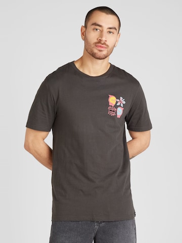 Volcom T-Shirt 'FLOWER BUDZ' in Grau