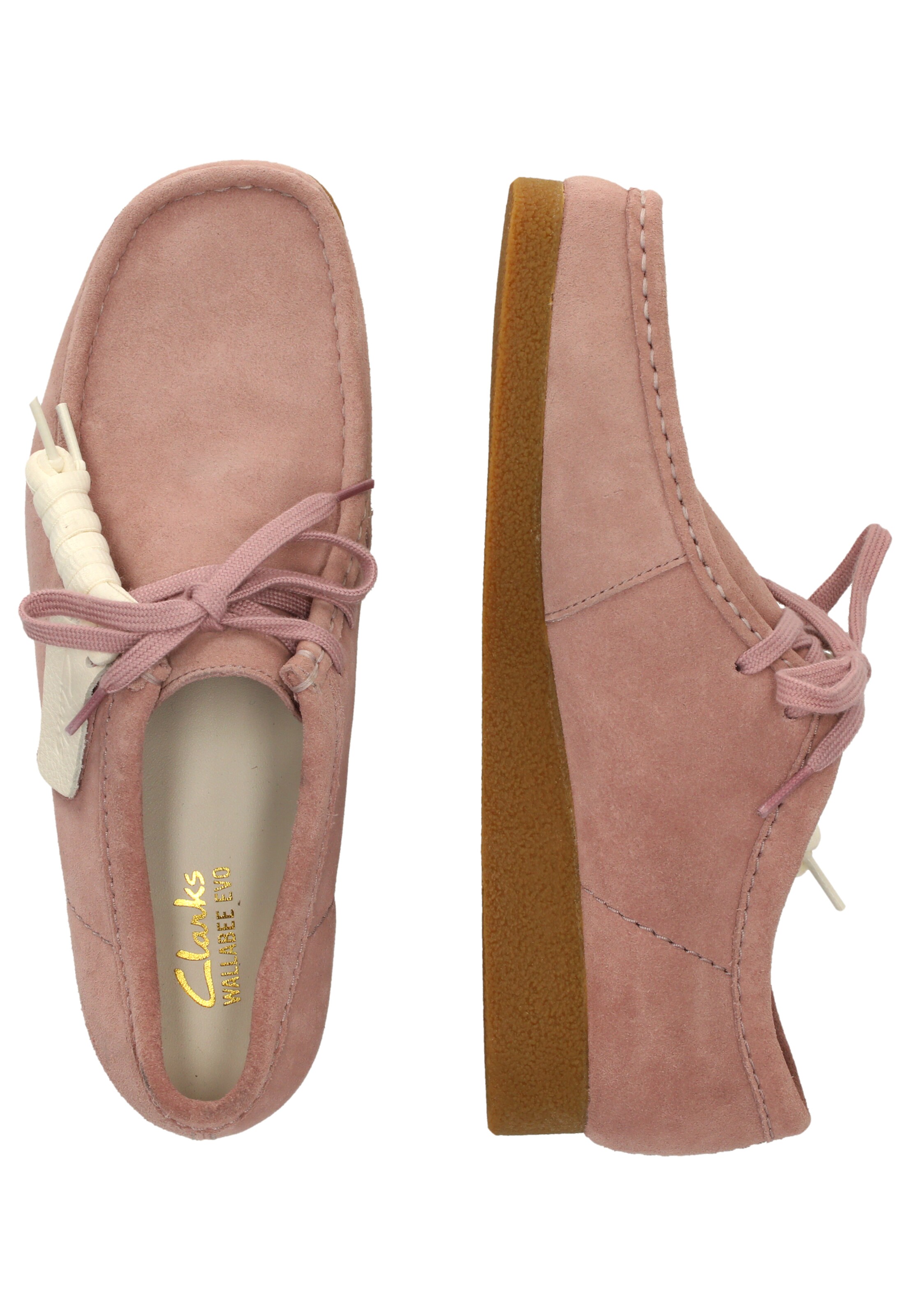CLARKS Veterschoen 'WallabeeEVO' in Roze