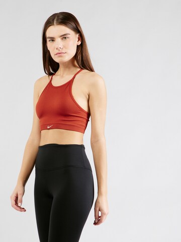 NIKE Bustier Sport-BH in Orange: predná strana