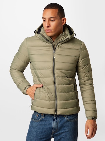 Superdry Between-Season Jacket 'Fuji' in Green: front