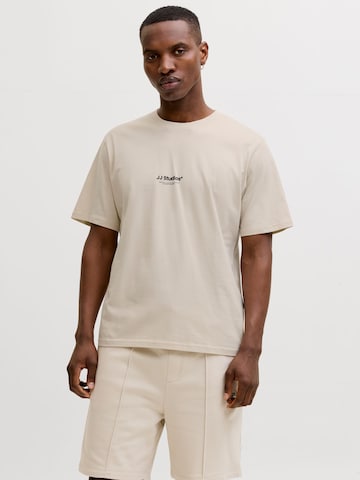 JACK & JONES T-Shirt 'JJESOHO' in Beige: Vorderseite