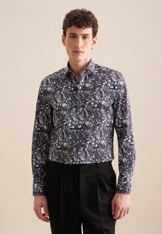 SEIDENSTICKER Slim Fit Hemd 'Smart Performance' in Lila: Vorderseite