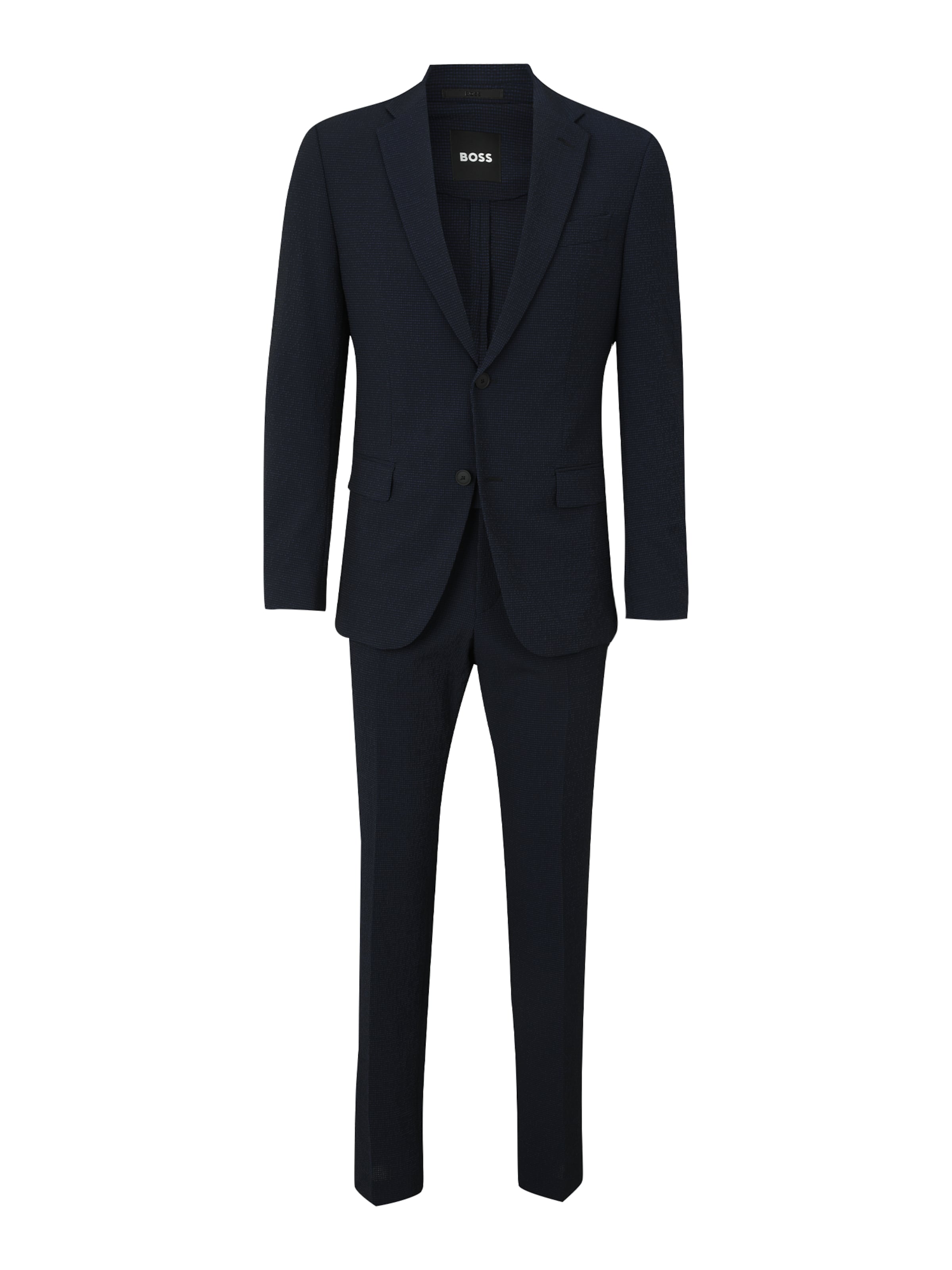 BOSS Regular Костюм 'Huge' в синьо: отпред