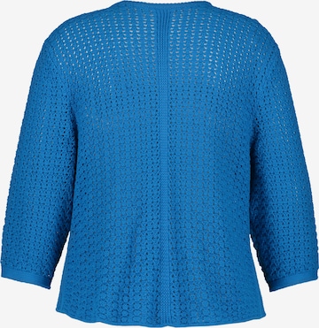 SAMOON Strickjacke in Blau