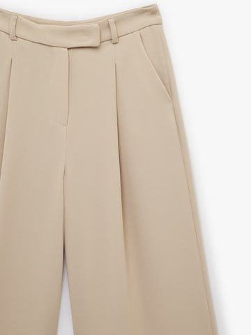 Koton Wide leg Pleat-front trousers in Brown