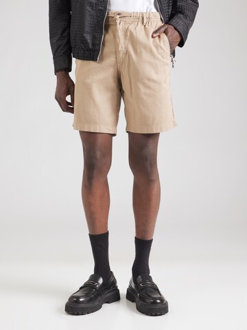 JACK & JONES regular Lærredsbukser 'JPSTJAIDEN' i beige: forside