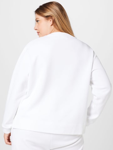 Sweat-shirt Calvin Klein Curve en blanc