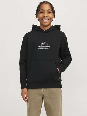 Jack & Jones Junior Sweatshirt in Zwart: voorkant