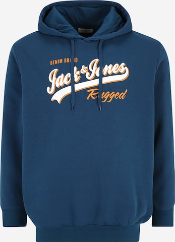 Jack & Jones Plus Sweatshirt in Blue: front