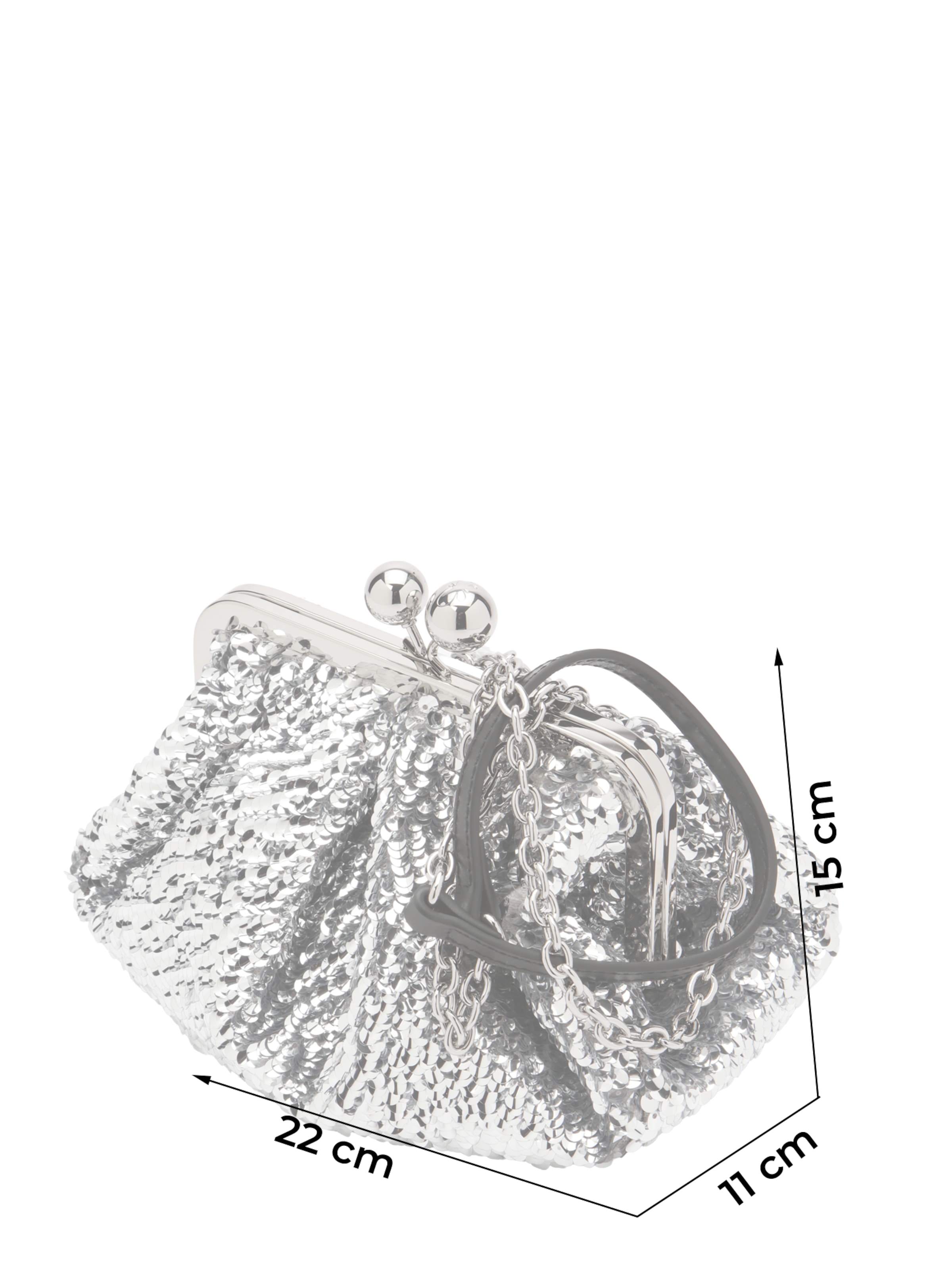 Weekend Max Mara Clutch 'KATARGA' in Zilver