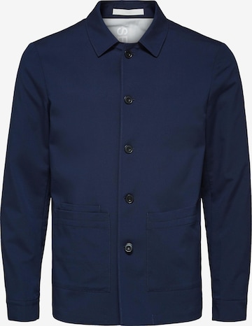 Coupe regular Veste bavaroise SELECTED HOMME en bleu : devant