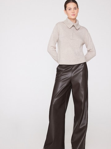 Tezenis Wide Leg Hose in Braun