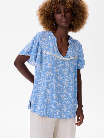 Blue Shadow Bluse‌‌‌‌‌‌‌‌ in Blau: Vorderseite