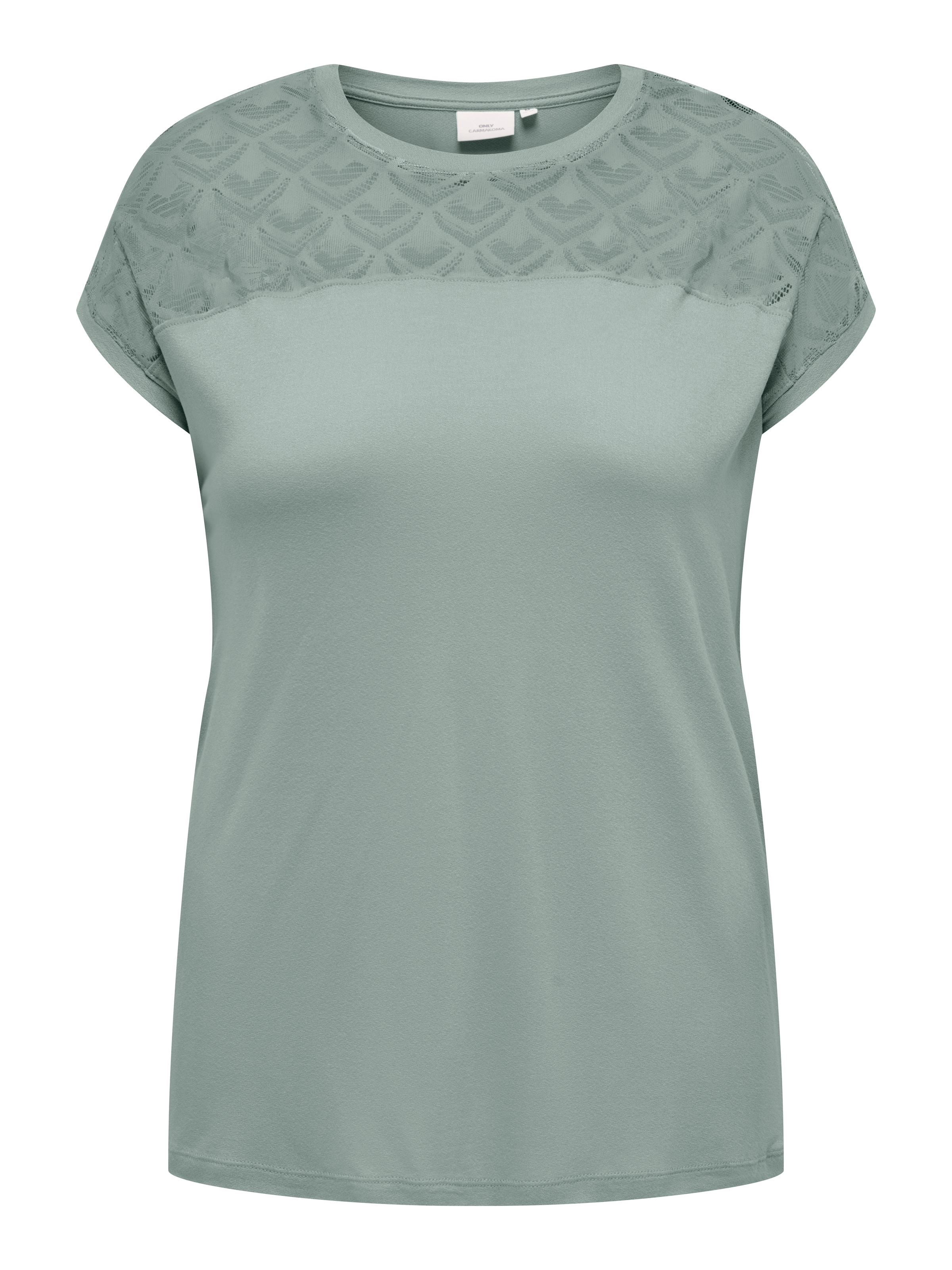 ONLY Carmakoma Shirt 'CARFlake' in Green: front