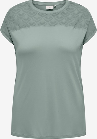 ONLY Carmakoma Shirt 'CARFlake' in Green: front